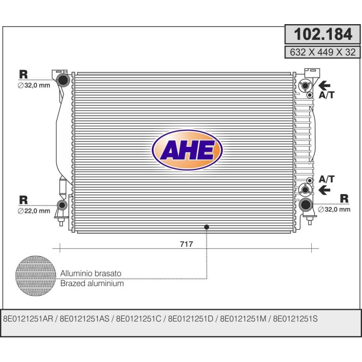 102184  AUDI A4 (8E2, B6) 3.0 - 3.2 Fsi / AUDI A6 (4B, C5)