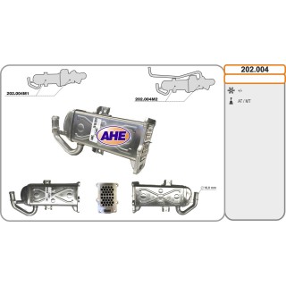 202004  EGR Cooler Audi/Seat/Skoda/VW A1/A3/Q3/TT/Altea/Ib