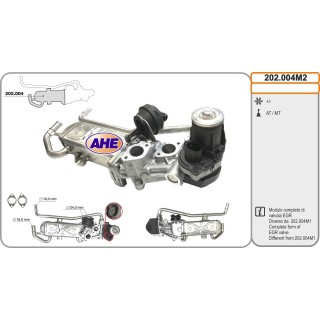 202004M2  Modulo EGR Audi/Seat/Skoda/VW A1/A3/Q3/TT/Altea/Ib
