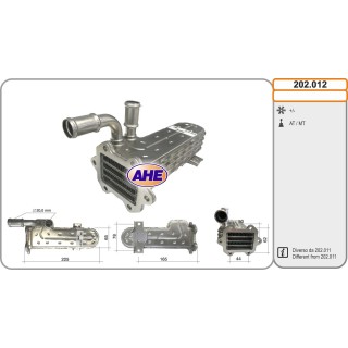 202012  EGR Cooler Audi/Jeep/Mitsubishi/Seat/Skoda A3/Patr