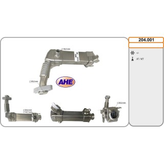 204001  EGR Cooler BMW Serie 1/3/5/7/X3 E46/E60/E61/E65/E6