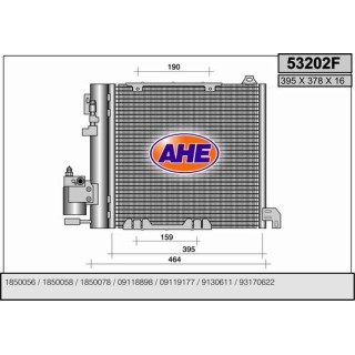 53202F  COND OPEL Astra G 1.7 Diesel-1.7 TD-1.7 Tdi-2.0 D