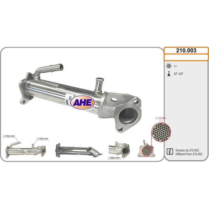 210003  EGR Cooler Ford Transit 2.2TDCi 08.13-