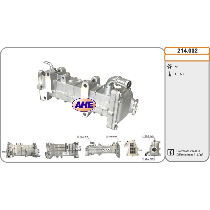 214002  EGR Cooler IVECO Daily IV 07.07-08.11