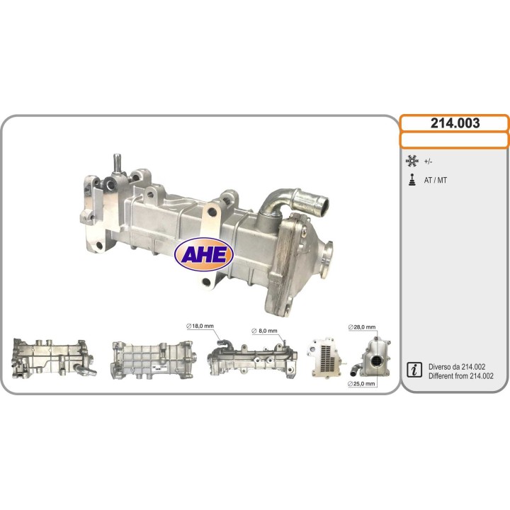 214003  EGR Cooler IVECO Daily IV 07.07-08.11