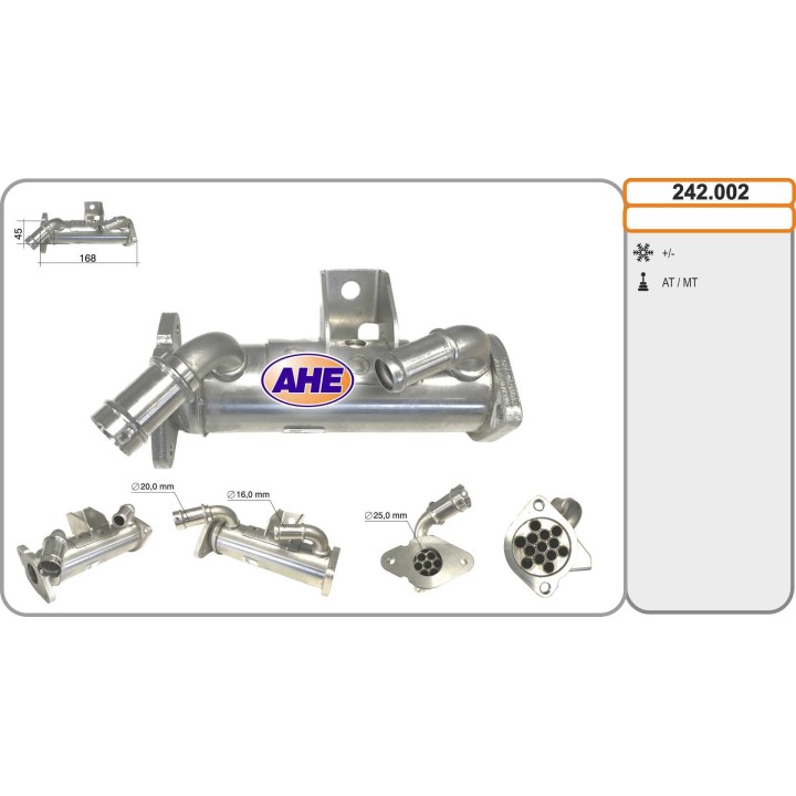 242002  EGR Cooler LAND ROVER Range Rover Sport 3.6TD 04.0