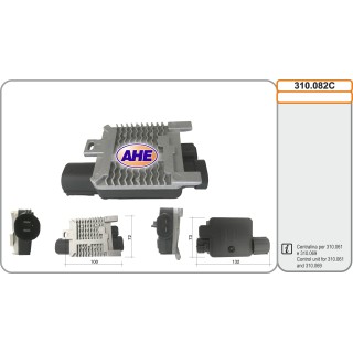 310082C  Centralina Elettrov. Ford (Per ventole 310.061 e 3