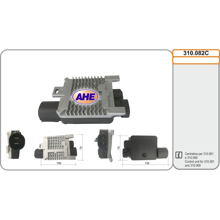 310082C  Centralina Elettrov. Ford (Per ventole 310.061 e 3