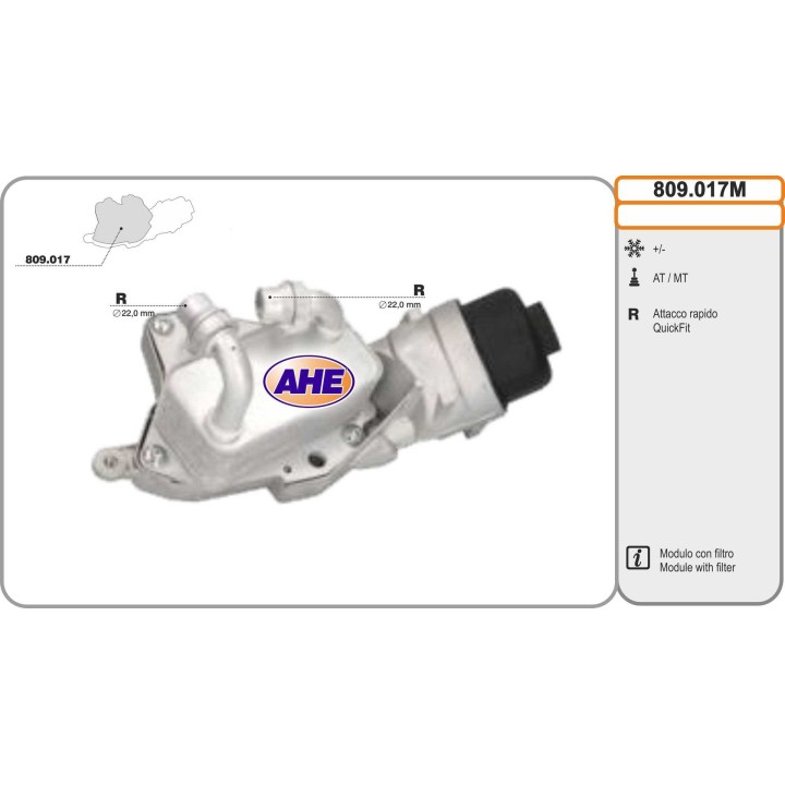 809017M  Modulo Oilc. ALFA ROMEO/FIAT/LANCIA/OPEL 159/Brera