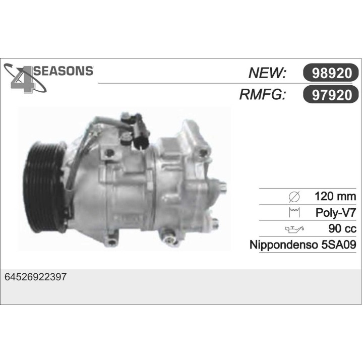 97920   Cmp Rem MINI One D 1.4TDi 06.03-09.06