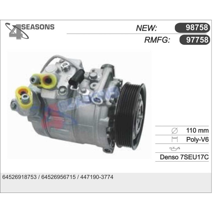 97758  CMP RMFD T BMW E60 / E61 / E63 / E64