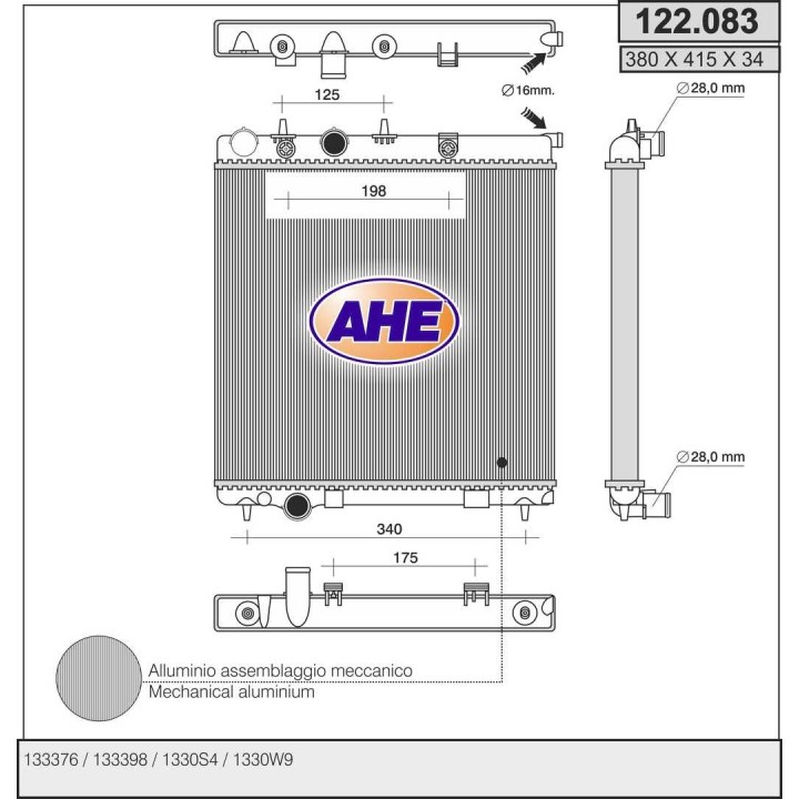 122083  PEUGEOT 207 1.6 16V