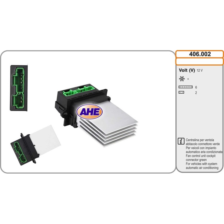 406002  Centr. Vent. Ab. CITROEN/NISSAN/PEUGEOT/RENAULT C2