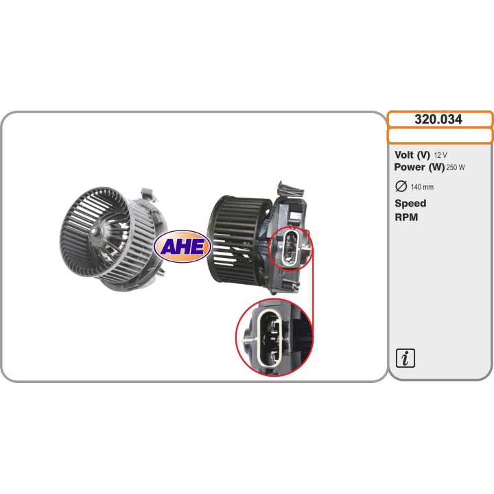 320034/O  Ventola Abit. NISSAN Evalia/Micra/Note/NV imp. V