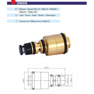 3500058  VALVULA CONTROL COMP DENSO