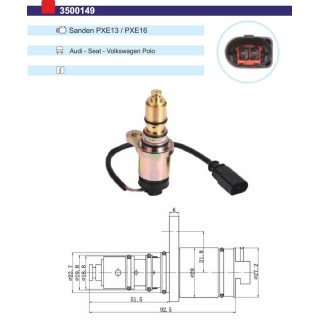 3500149  VALVULA CONTROL COMP SANDEN