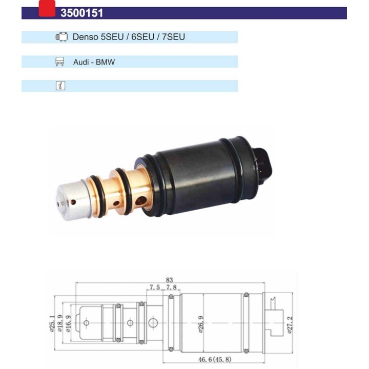 3500151  VALVULA CONTROL COMP DENSO
