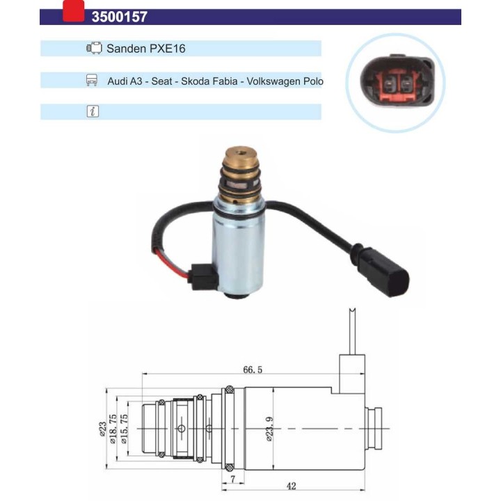 3500157  VALVULA CONTROL COMP SANDEN