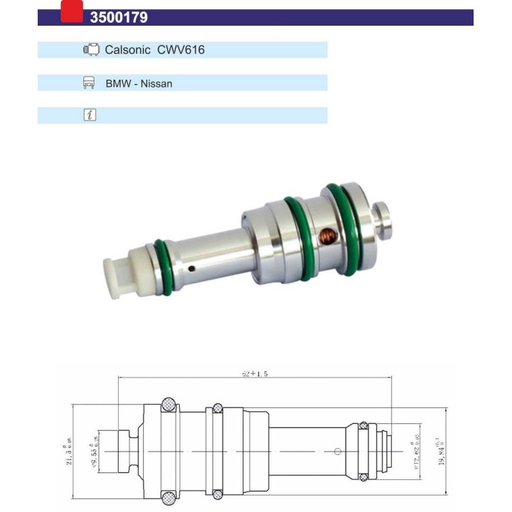3500179  VALVULA CONTROL COMP CALSONIC