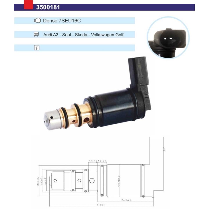 3500181  VALVULA CONTROL COMP DENSO
