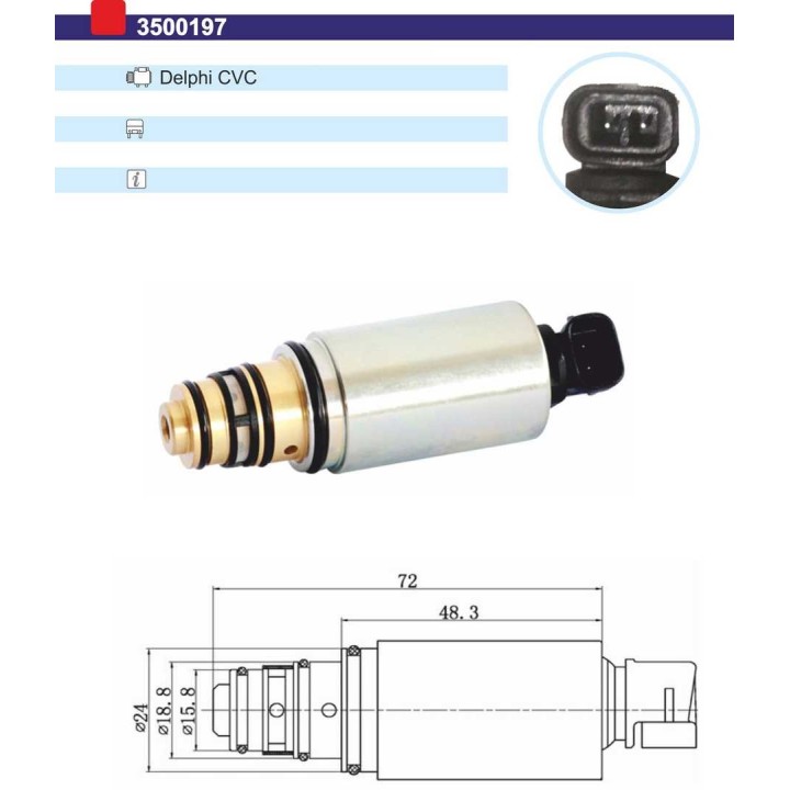3500197  VALVULA CONTROL COMP DELPHI
