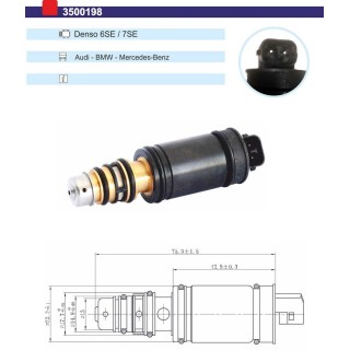 3500198  VALVULA CONTROL COMP Denso 7SE/6SE