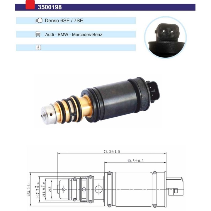 3500198  VALVULA CONTROL COMP Denso 7SE/6SE