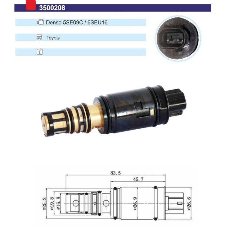 3500208  VALVULA CONTROL COMP DENSO