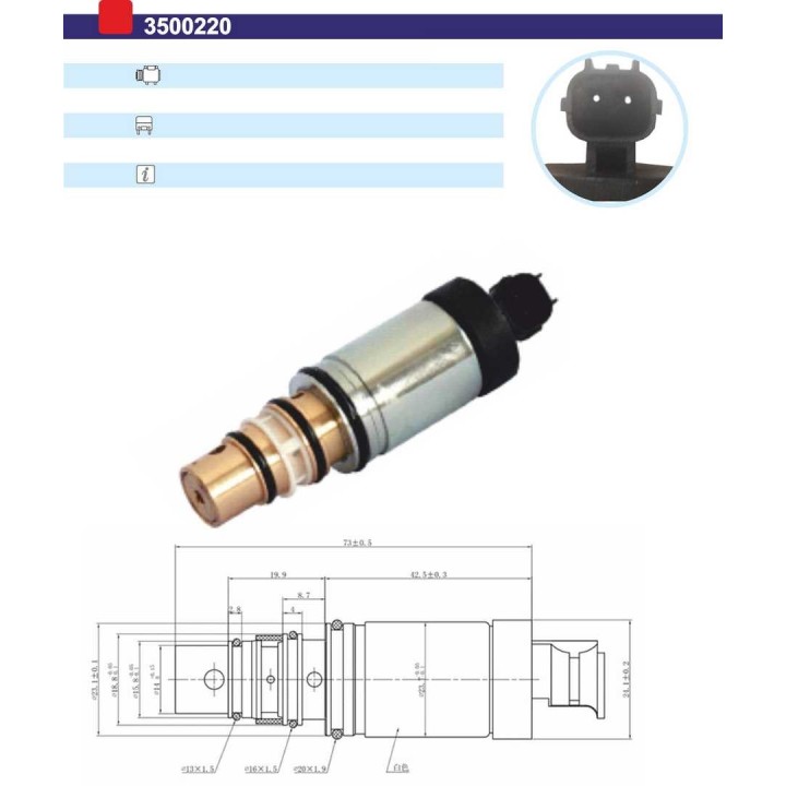 3500220  VALVULA CONTROL COMP compr. DVE14