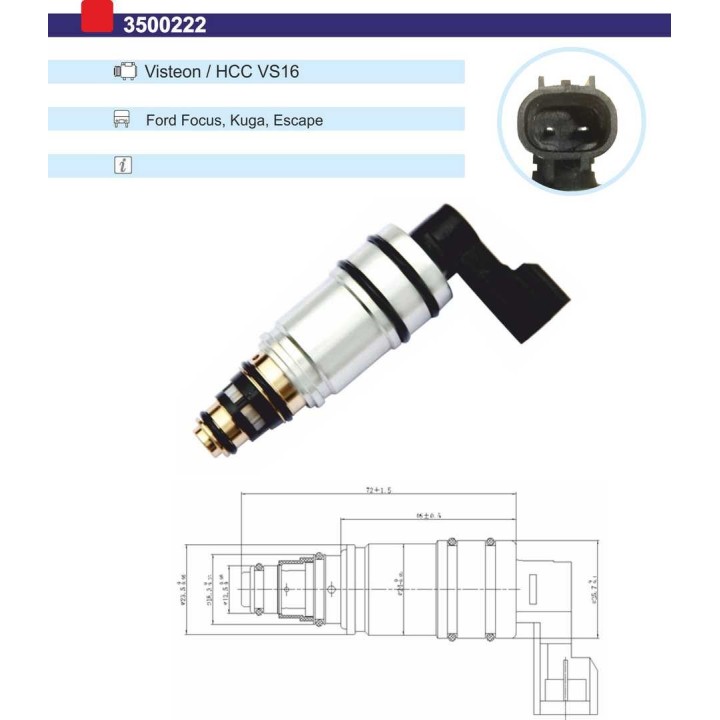 3500222  VALVULA CONTROL COMP HCC VS16