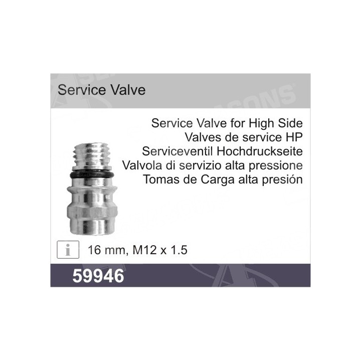 59946  ADAPTADOR R12/R134A ESPECIAL OPEL-FORD ALTA M12-1,5