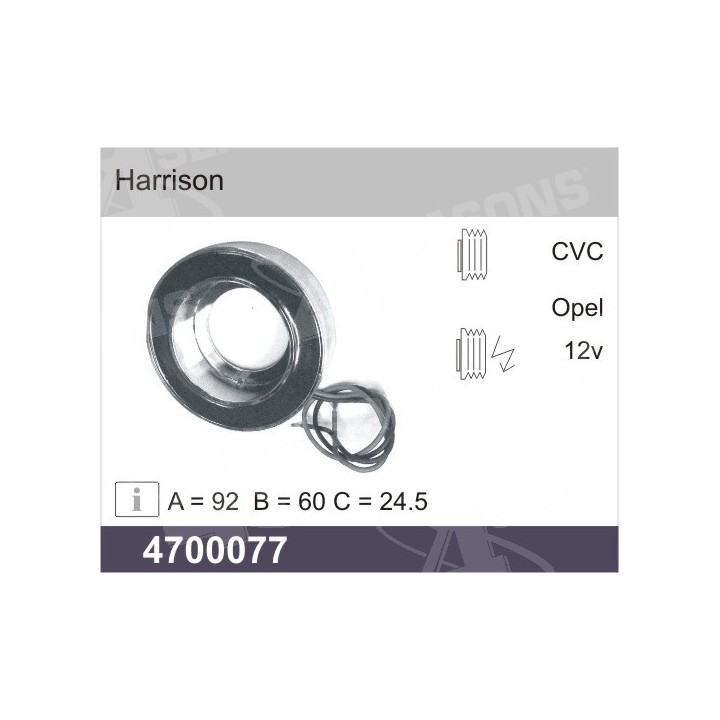 4700077  BOBINA HARRISON  92 X 60 X 26