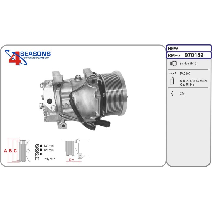 970182  CMP   CATERPILLAR 320D2L 24v