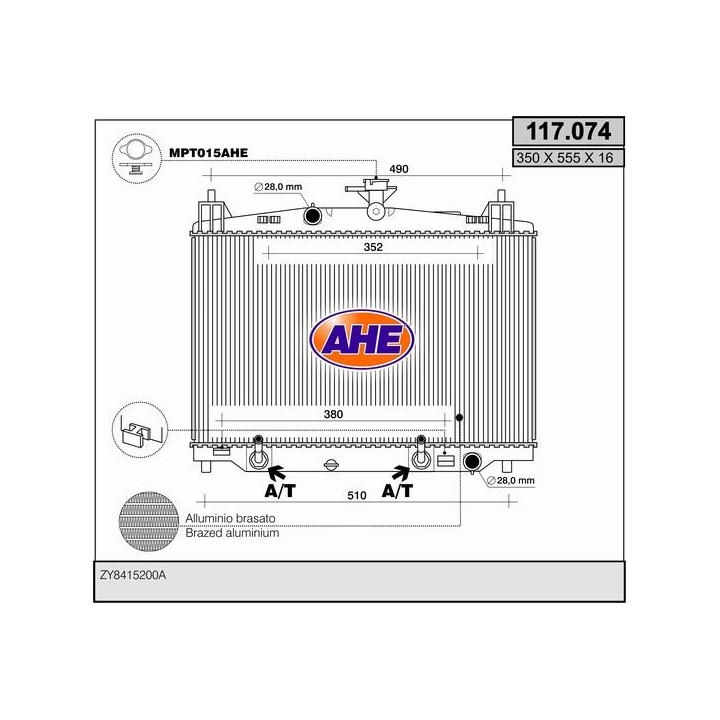 117074  MAZDA 2 1.3/1.5 AT +/-AC 07/07-