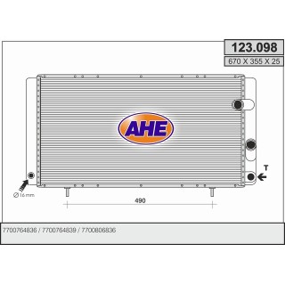 123098  RENAULT R 21 I/II  2.0-2.2-2.1D/TD