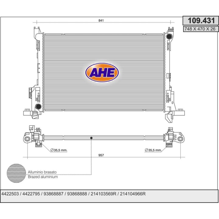109431  FIAT Talento 1.6 D / OPEL Vivaro 1.6 CDTi / RENAUL