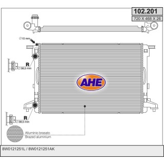 102201  AUDI A4 / A5 1.4TFSi - 2.0TFSi - 2.0TDi    +/-AC