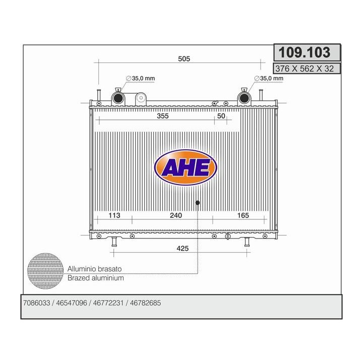109103  FIAT Brava/Bravo 1.9TD-1.9JTD  ** 109068