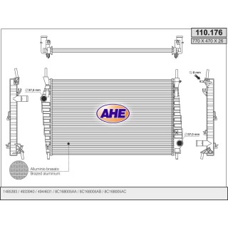 110176  RAD FORD Transit 3.2TDCi +/-AC   06-