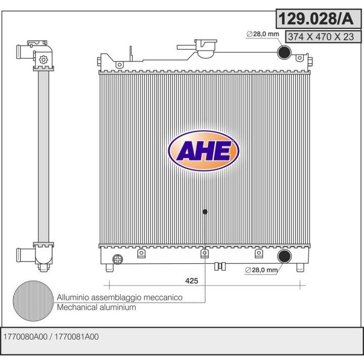 129028/A  RAD SUZUKI Jimny 1.3 16V    M