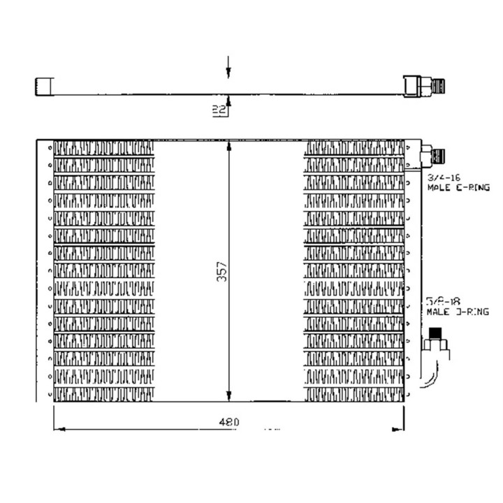 20301016  CONDENSADOR UNIVERSAL 3/8-1/2" 480X357X2