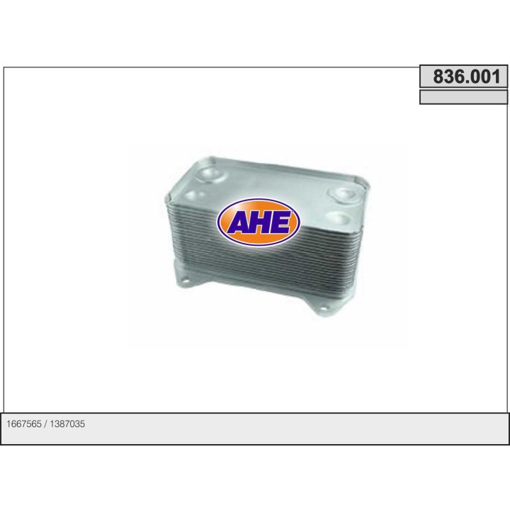 836001  OILCOOLER DAF 95XF/CF85/XF95 04.97-