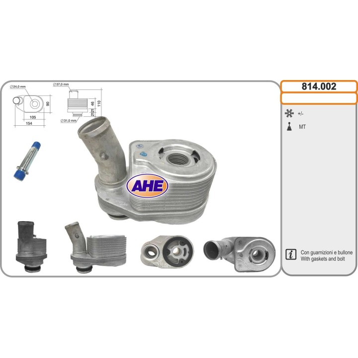 814002  Rad. Olio IVECO Daily III / IV / V / VI  01.03-
