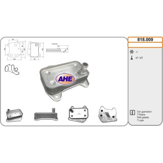 818009  Oilcooler Mercedes W203 2.2 CDi/2.7 CDi