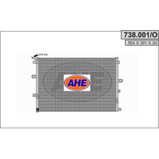 738001/O Rad. Int. JAGUAR S-Type/Vanden Plas/XJR/XJ8/Super V8 4.2 11.01-03.09