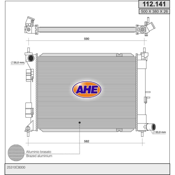 112141  RAD HYUNDAI I20 II 1.4MPI +/-AC MT