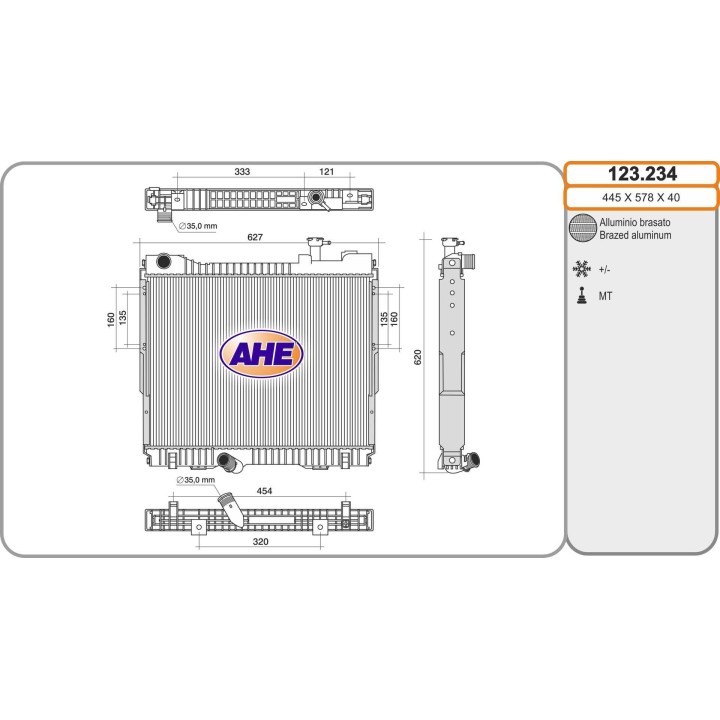 123234  NISSAN/RENAULT Cabstar/Maxity 2.5D +/-AC 04.06-