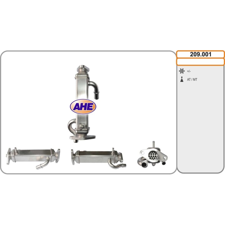 209001  EGR Cooler FIAT Ducato 2.3D 06.11-