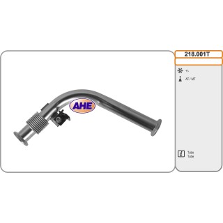 218001T  EGR Cooler Tube Mercedes W461/638/901/902 G290TD/V