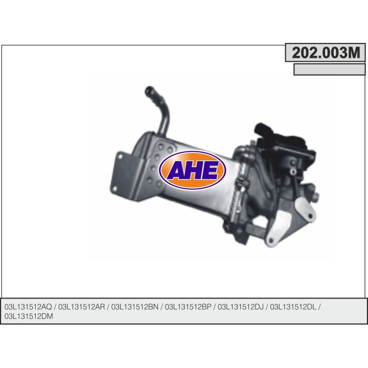 202003M  EGR Cooler VOLKSWAGEN Amarok/Golf VI 2.0TDi 05.09-